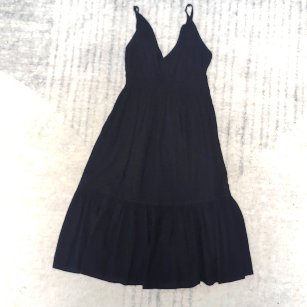 Old Navy tiered black sundress